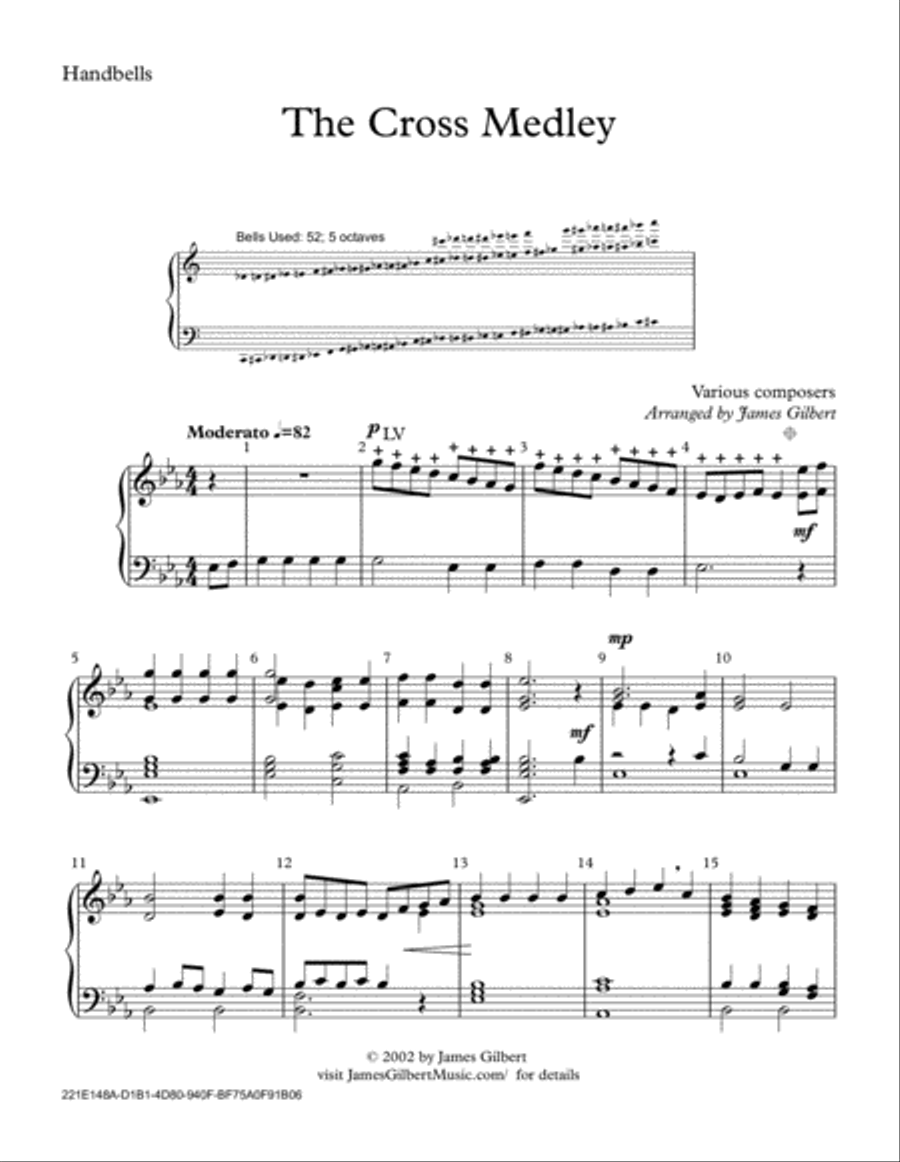 The Cross Medley The Cross Medley Handbell Choir scores gallery preview page 1