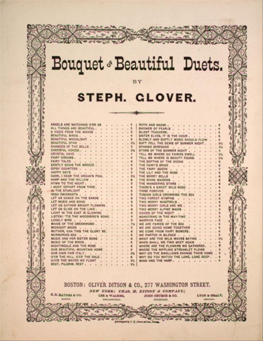Bouquet of Beautiful Duets. In the Starlight Voice scores gallery preview page 1