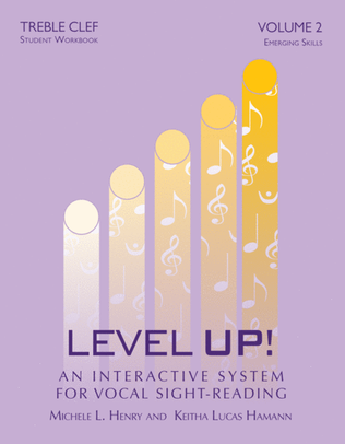Book cover for Level Up - Vol. 2: Treble Clef (Student Workbook)