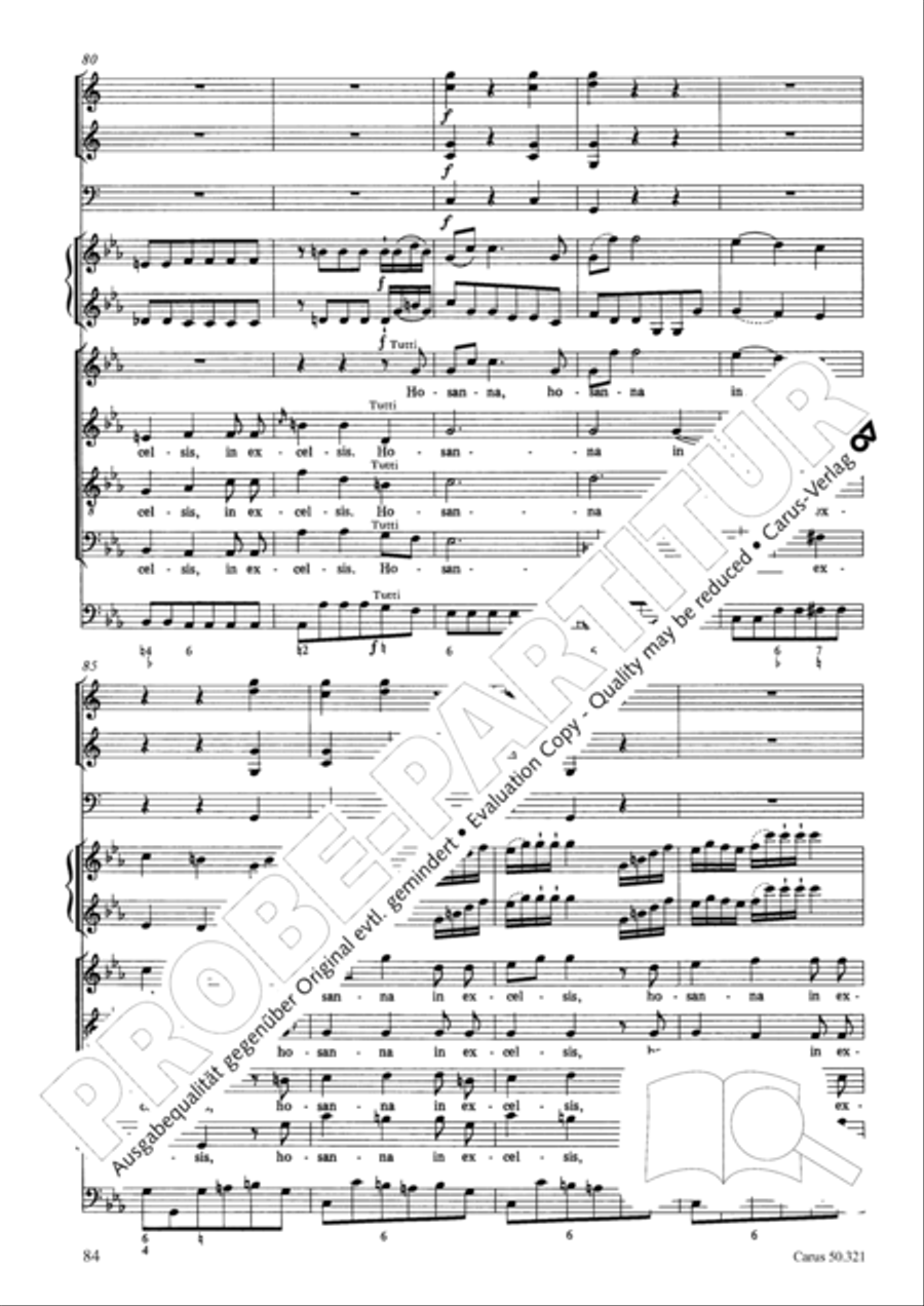 Requiem in C minor 4-Part scores gallery preview page 90