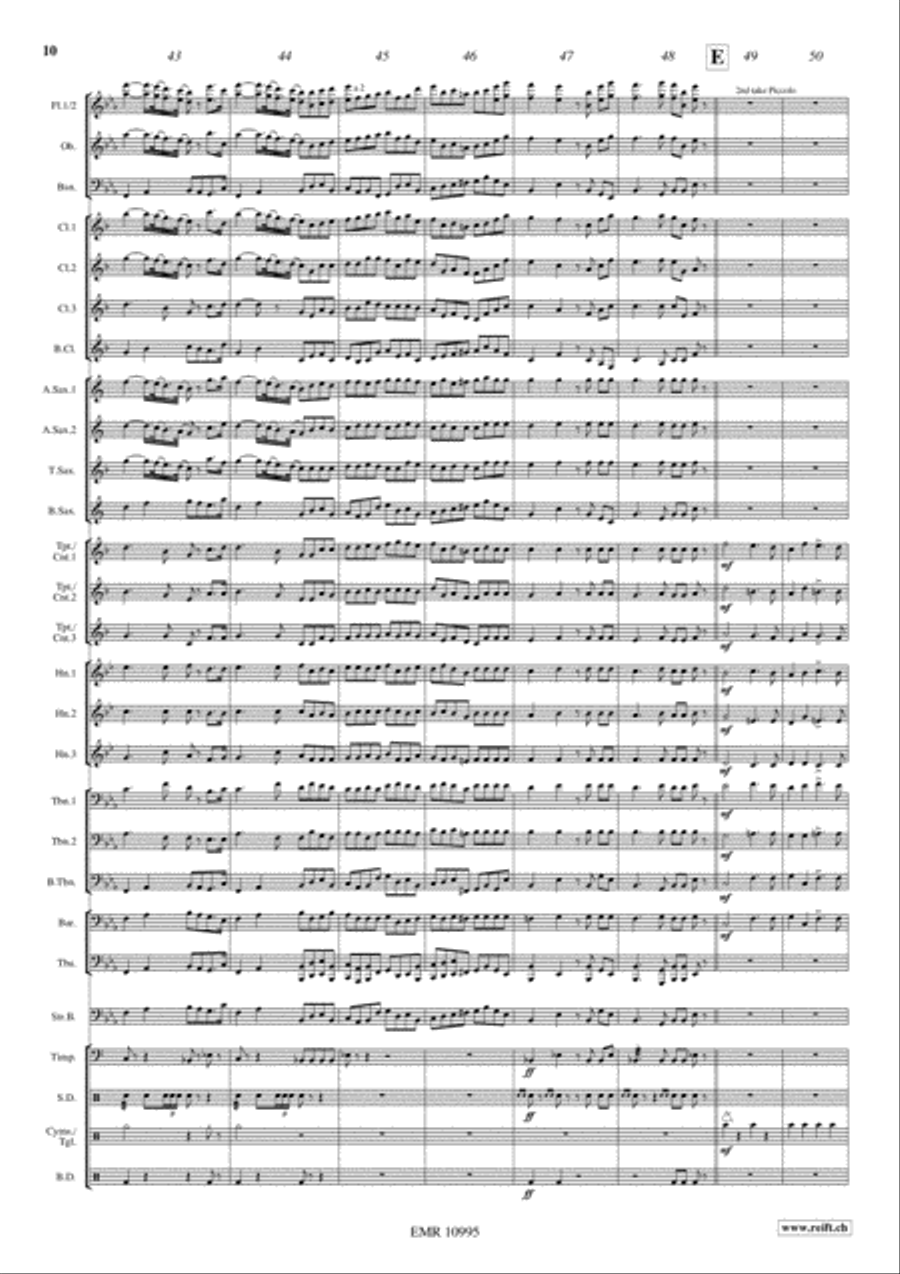 Coronation March Coronation March Concert Band scores gallery preview page 11