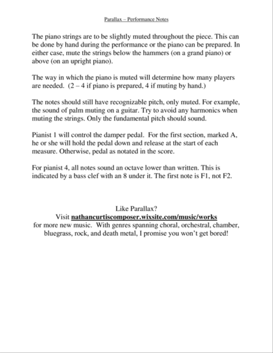Parallax String Quartet scores gallery preview page 4