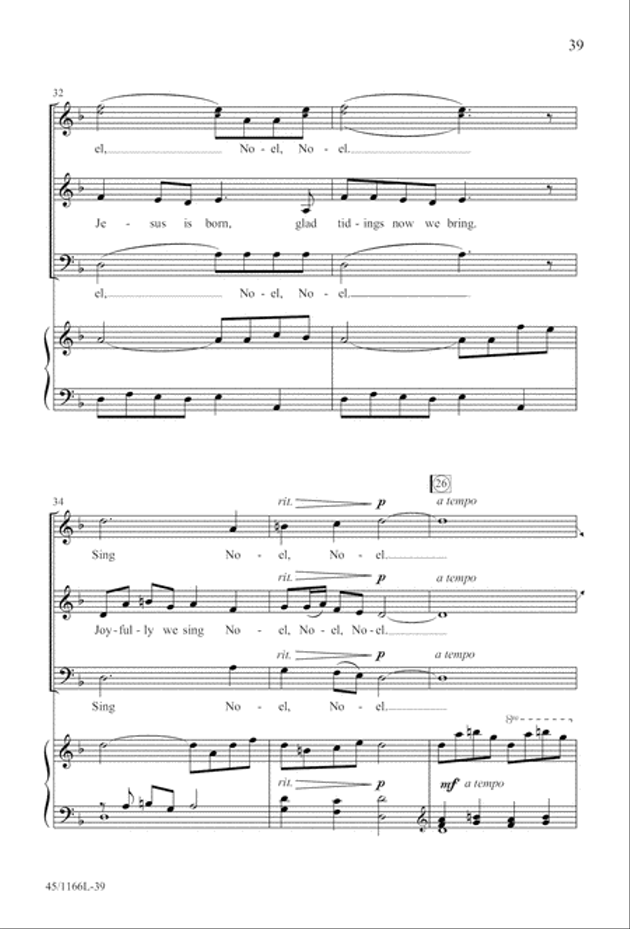 12 Carols for about 12 Singers 3-Part scores gallery preview page 40