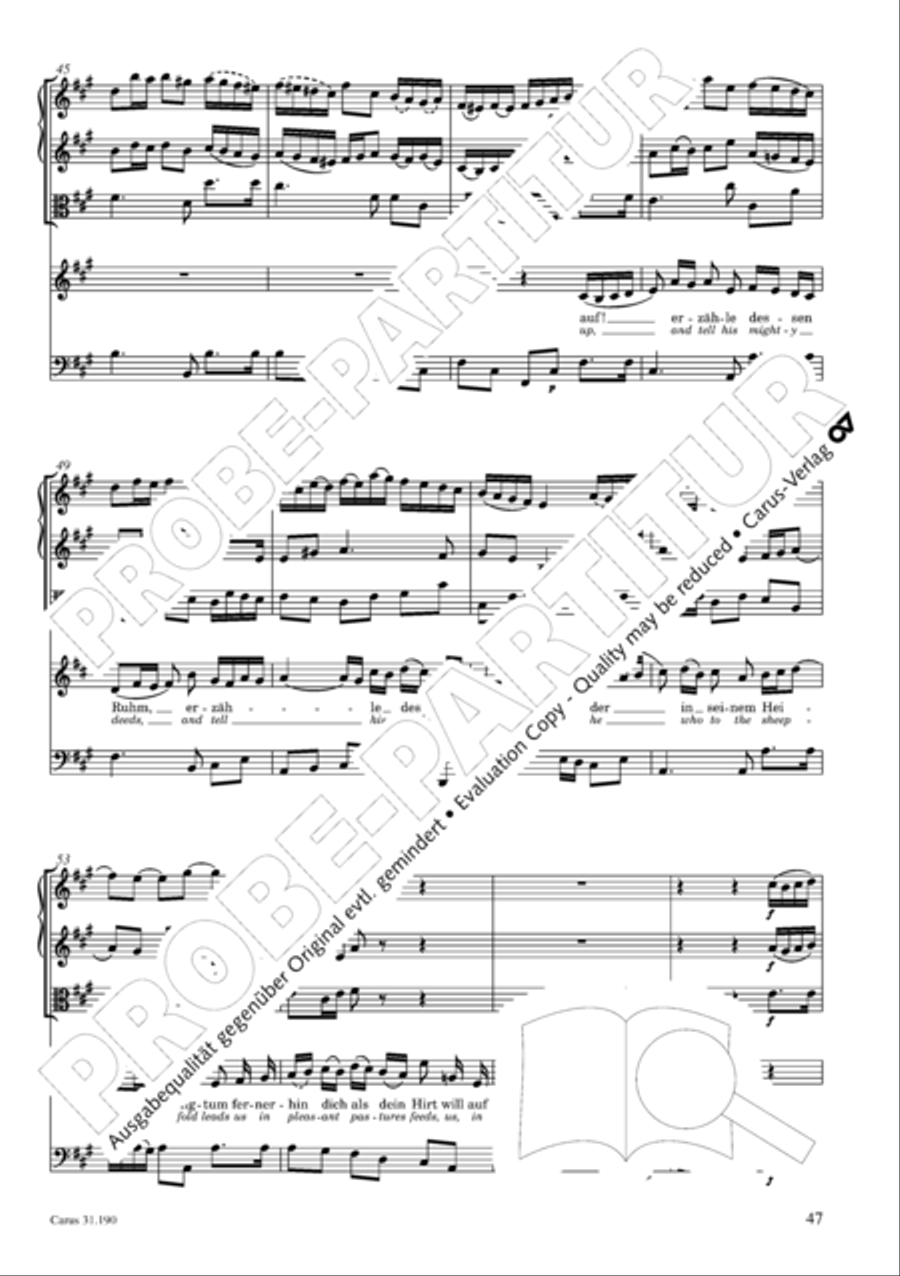 Sing to the Lord a new song (Singet dem Herrn ein neues Lied) ATB scores gallery preview page 48