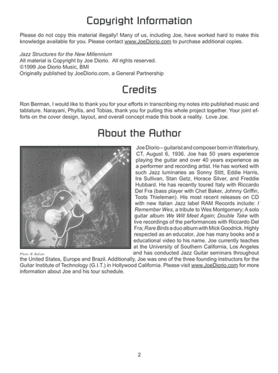 Jazz Structures for the New Millennium Electric Guitar scores gallery preview page 3