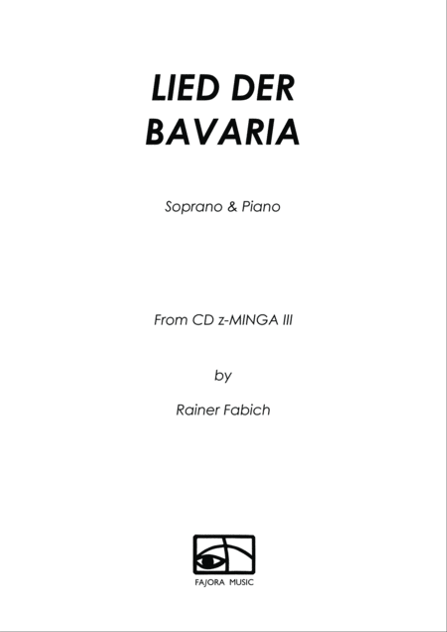 LIED DER BAVARIA - Song of Bavaria for Soprano and Piano Soprano Voice scores gallery preview page 2