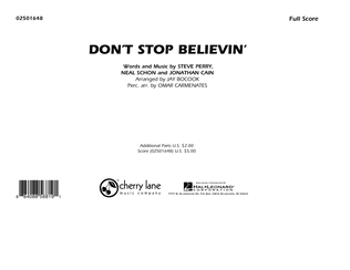 Book cover for Don't Stop Believin' - Full Score