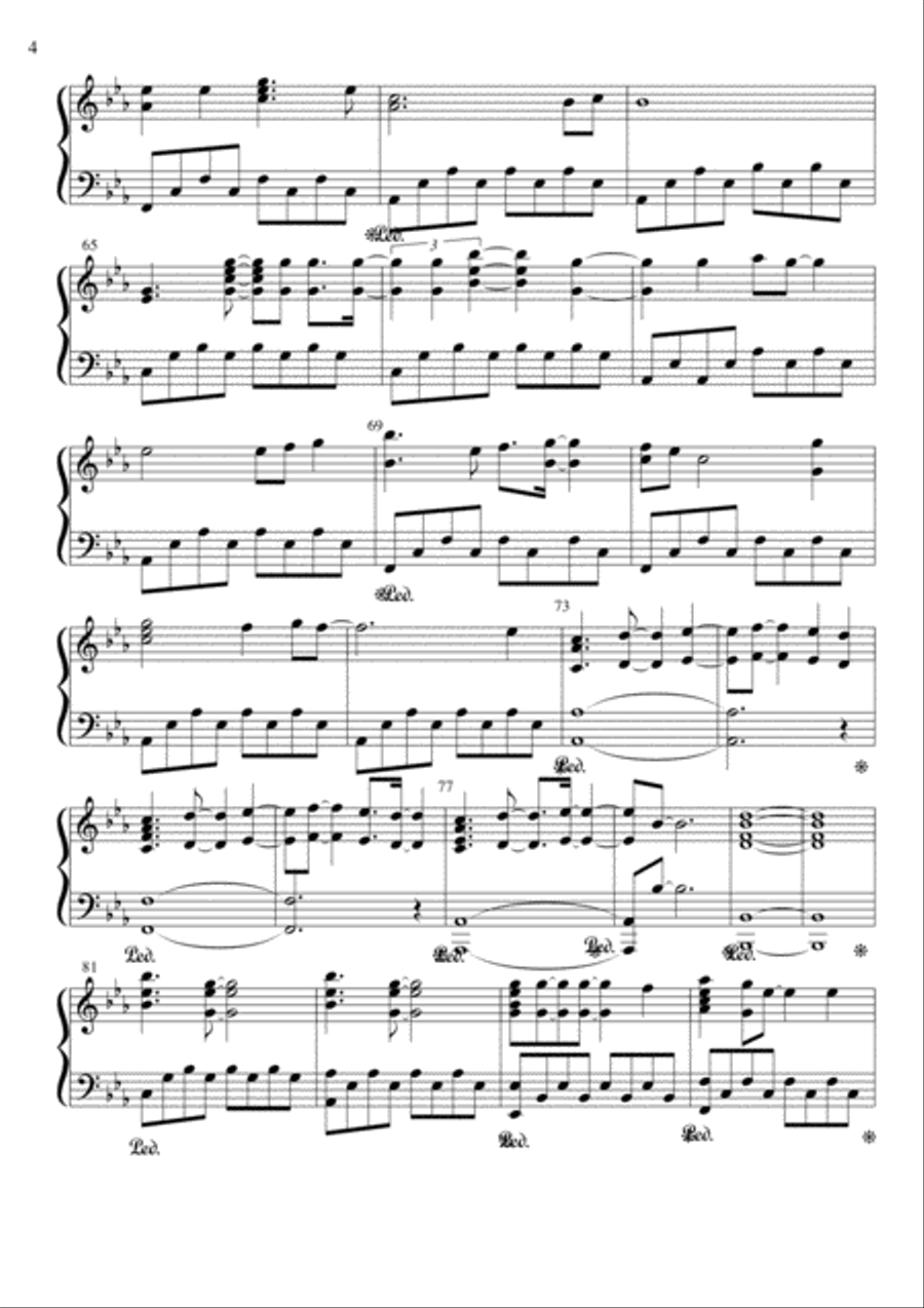 Turning Tables Piano Solo scores gallery preview page 4