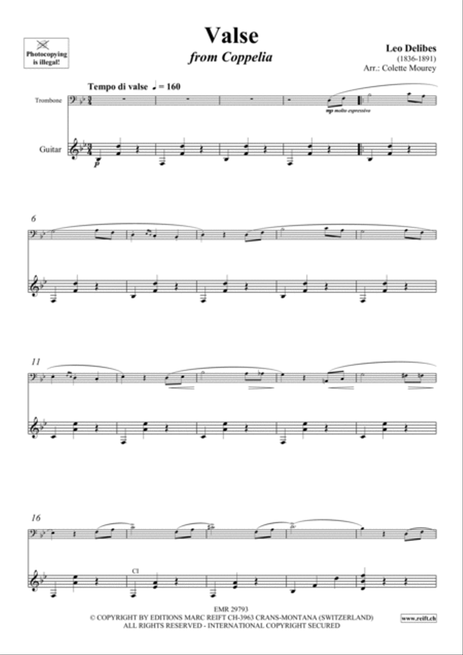 Valse Trombone scores gallery preview page 4