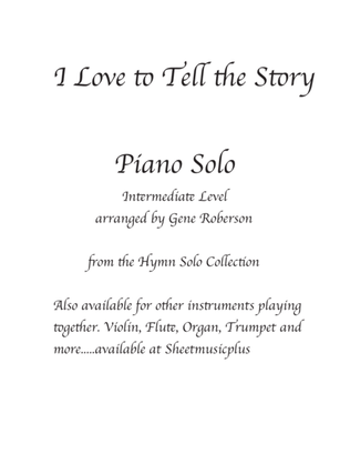 Book cover for I Love to Tell the Story Piano Solo