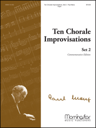 Book cover for Ten Chorale Improvisations, Set 2