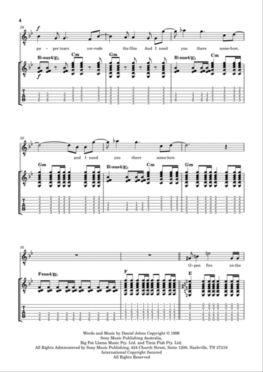Ana's Song (open Fire) Small Ensemble scores gallery preview page 4