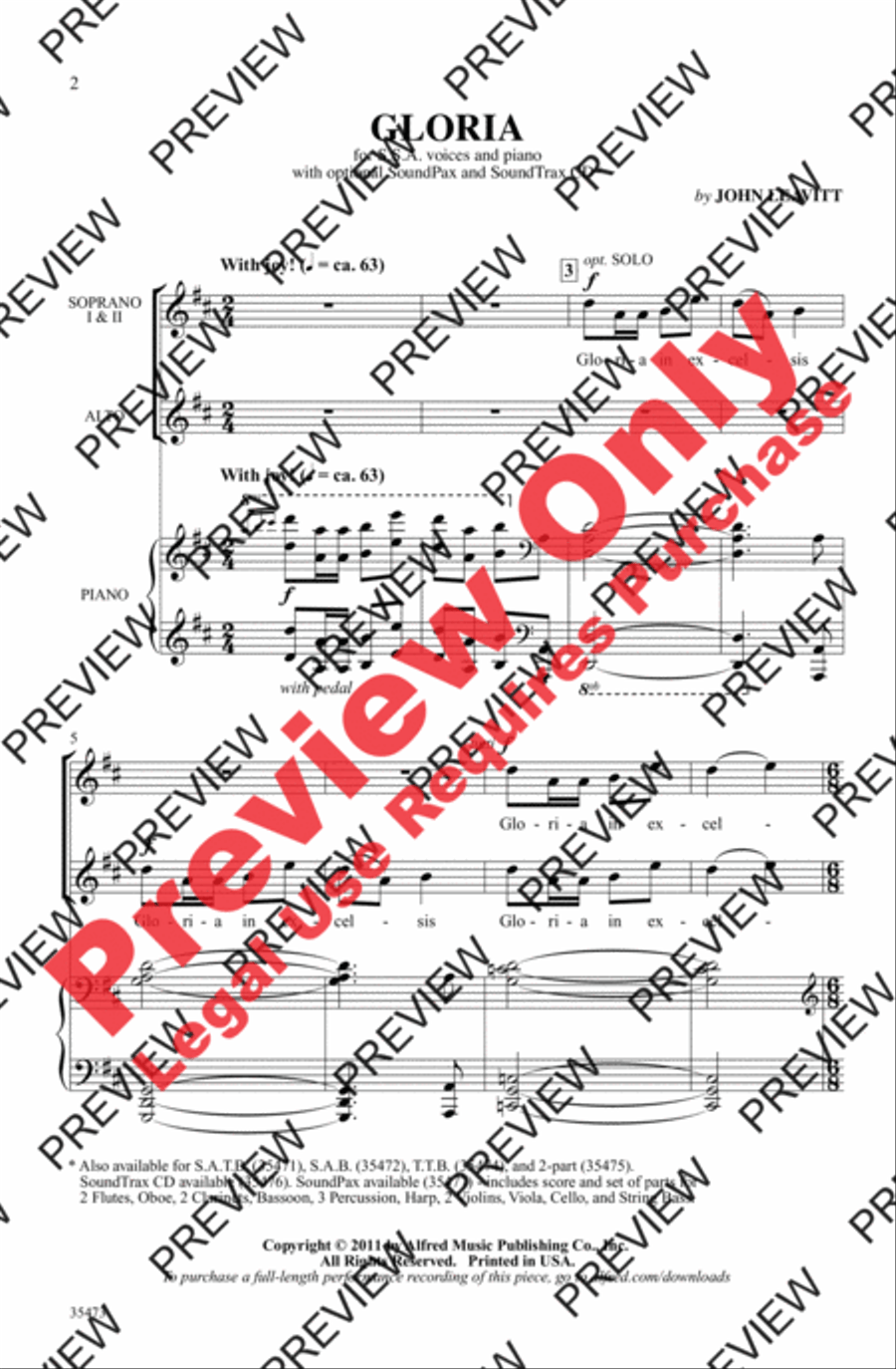 Gloria Women's Choir scores gallery preview page 2