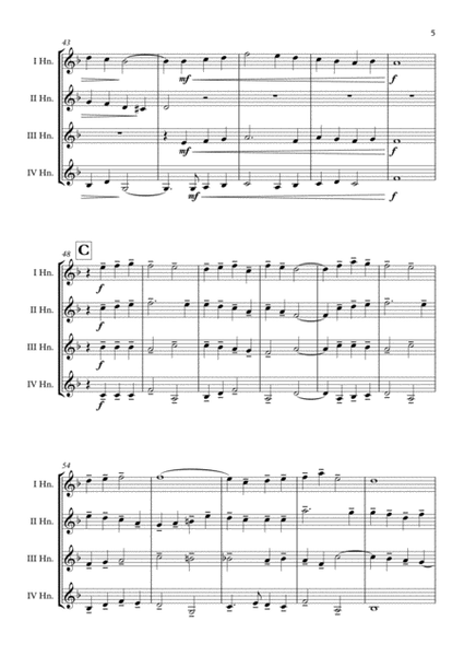 Brassed Off "Danny Boy (Londonderry Air)" Horn Quartet arr. Adrian Wagner image number null
