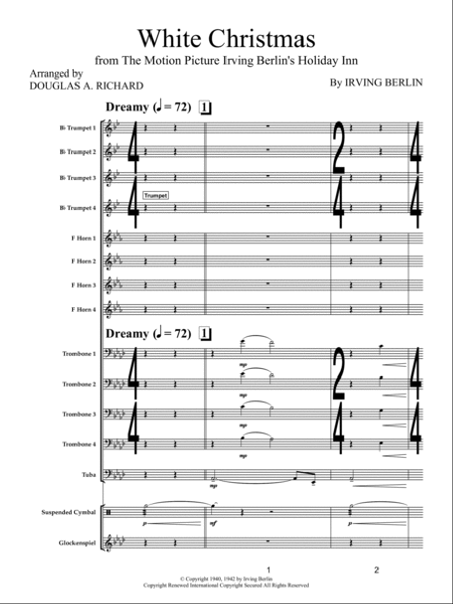 White Christmas Brass Band scores gallery preview page 5