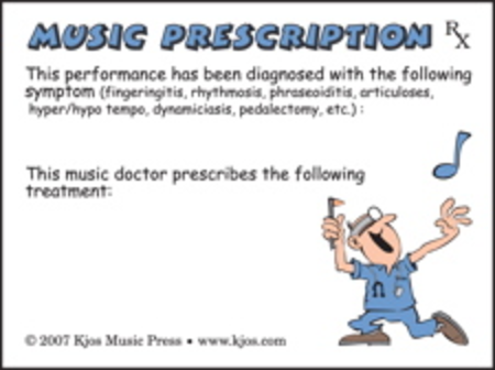 Music Prescription Post-It Notes