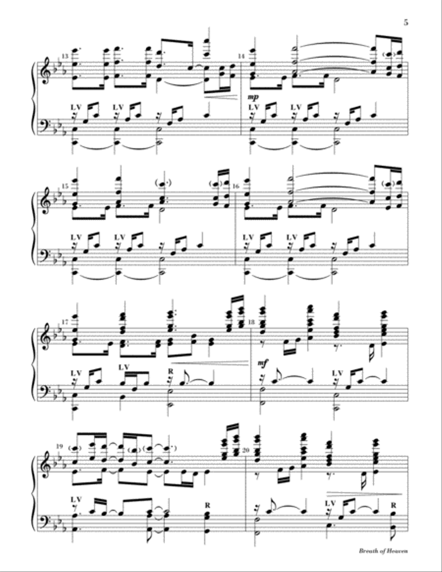 Breath of Heaven (Mary's Song) Orchestra scores gallery preview page 5