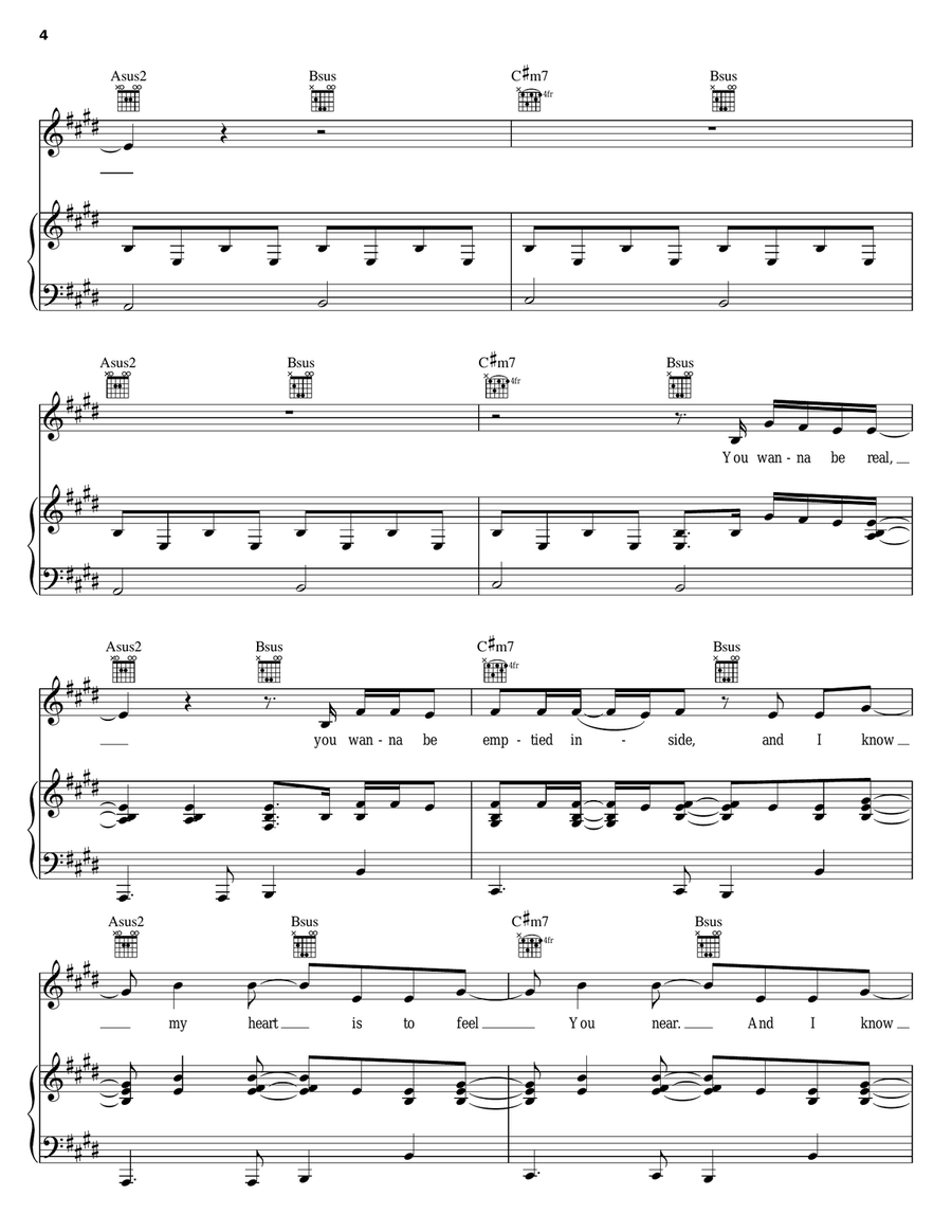 My Desire Piano, Vocal, Guitar scores gallery preview page 4