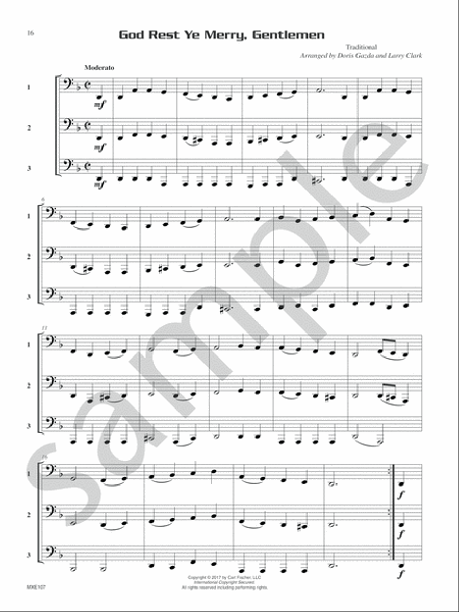 Compatible Trios for Christmas Tuba scores gallery preview page 10