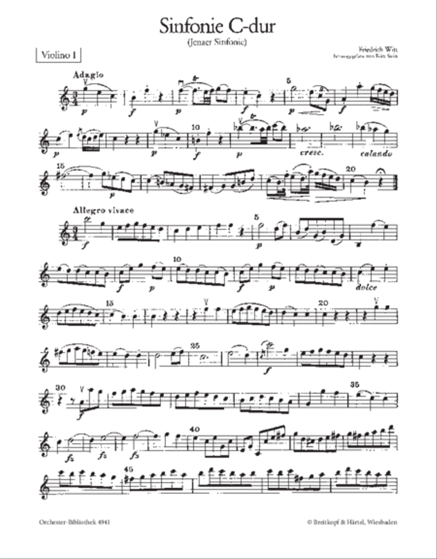 Symphony in C major (Jenaer) Orchestra scores gallery preview page 2