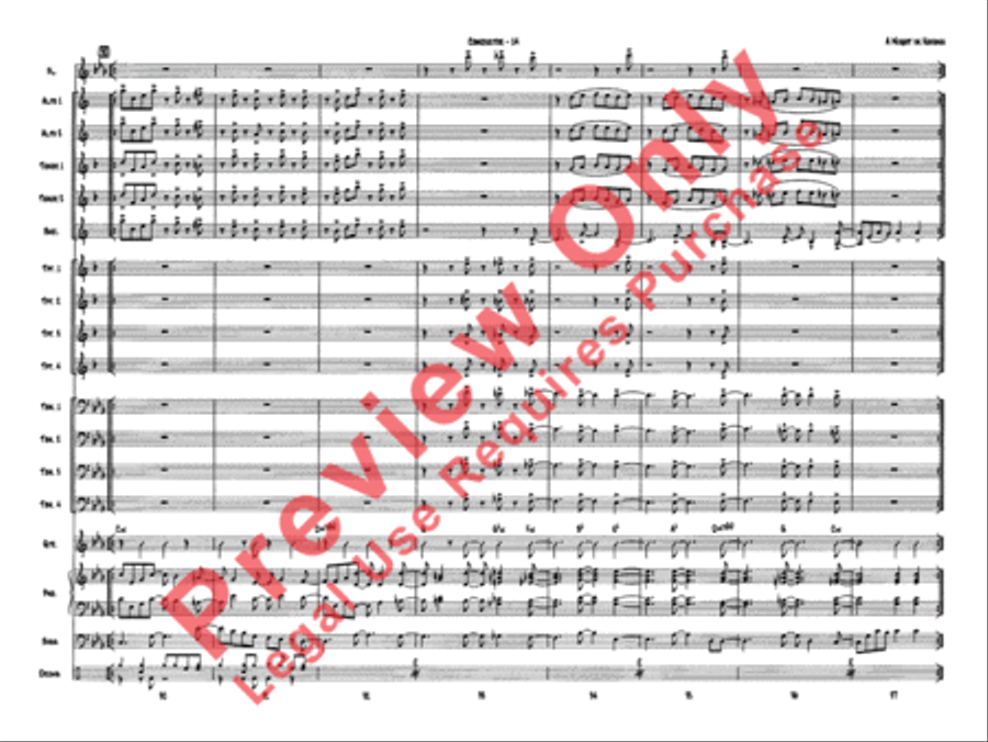 A Night in Havana Jazz Ensemble scores gallery preview page 17