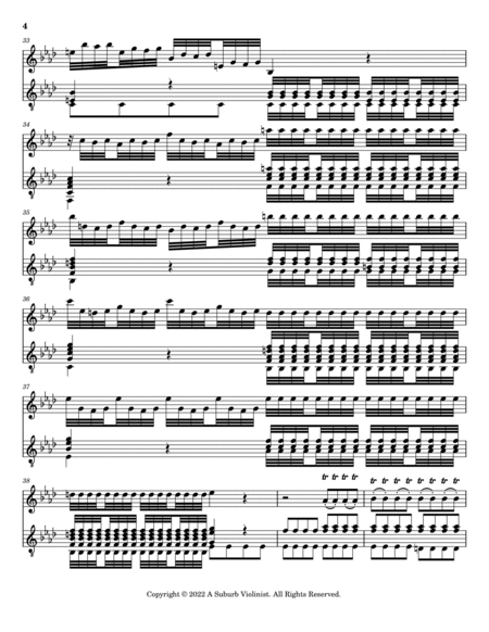 Allegro non molto, 1st Movement from 'Winter' Concerto 'The Four Seasons' for Violin and Guitar