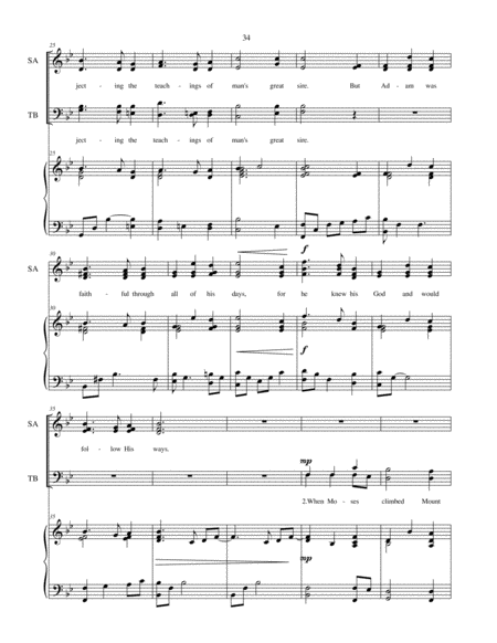 Face to Face (Speaking to God) - SATB choir with piano accompaniment image number null