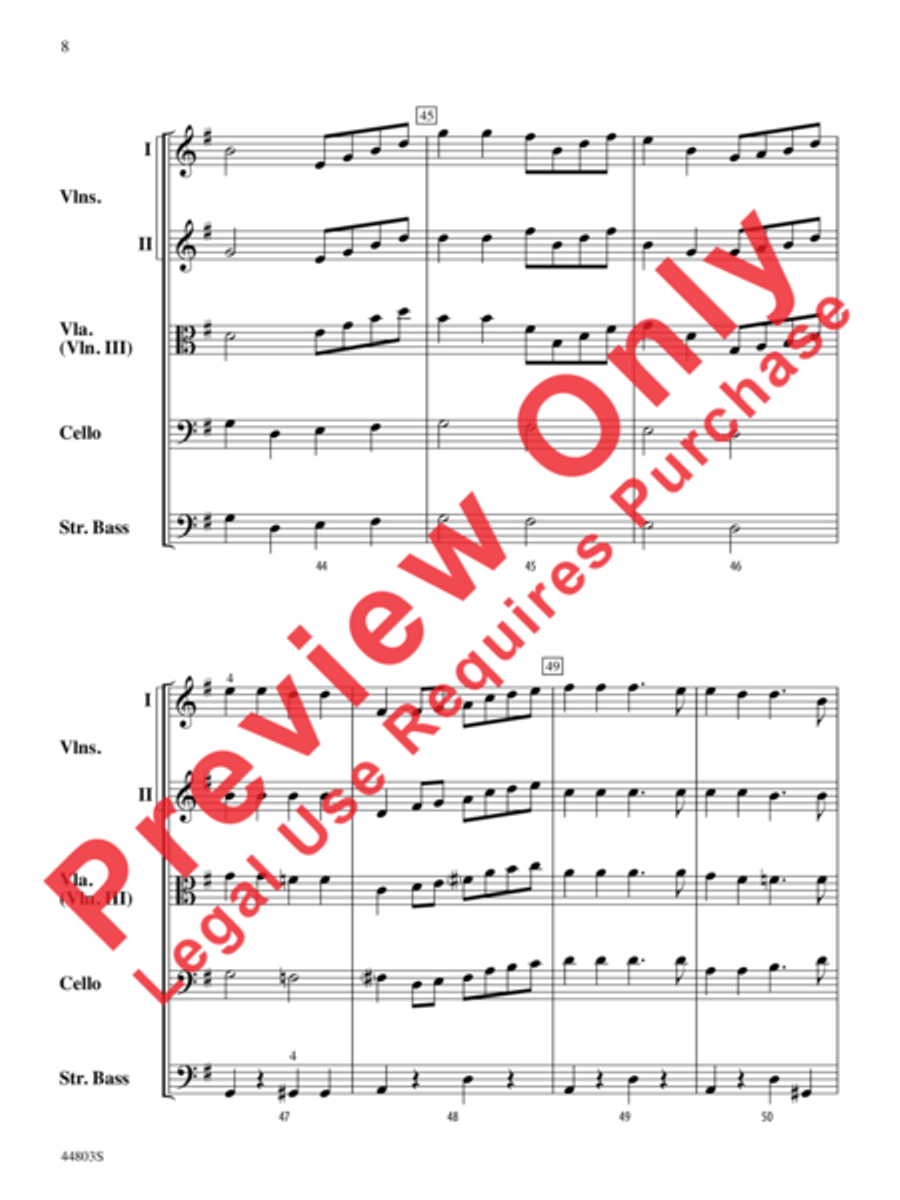 A Holly Jolly Christmas String Orchestra scores gallery preview page 9
