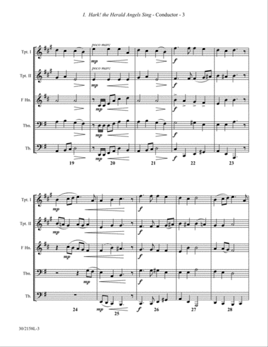Christmas Suite for Brass Quintet Brass Quintet scores gallery preview page 4