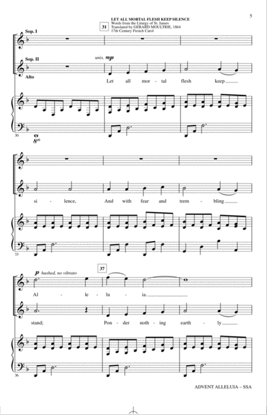 Advent Alleluia SSA scores gallery preview page 4