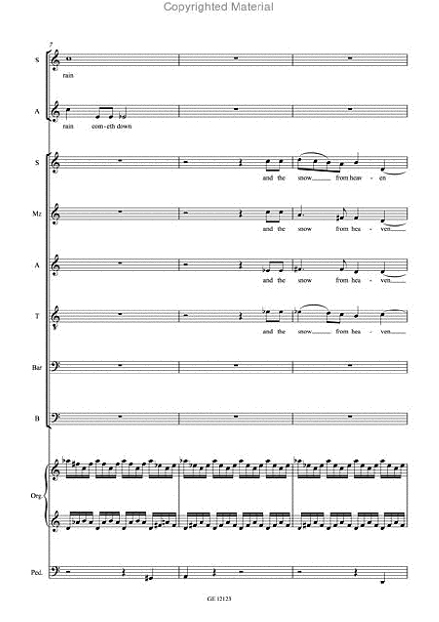 For as the rain SSA scores gallery preview page 4