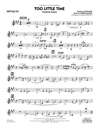 Too Little Time (arr. Sammy Nestico) - Conductor Score (Full Score) - Baritone Sax