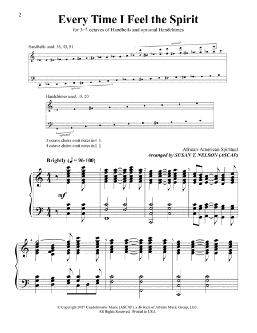 Bells & Chimes for Special Times Handbell Choir scores gallery preview page 35