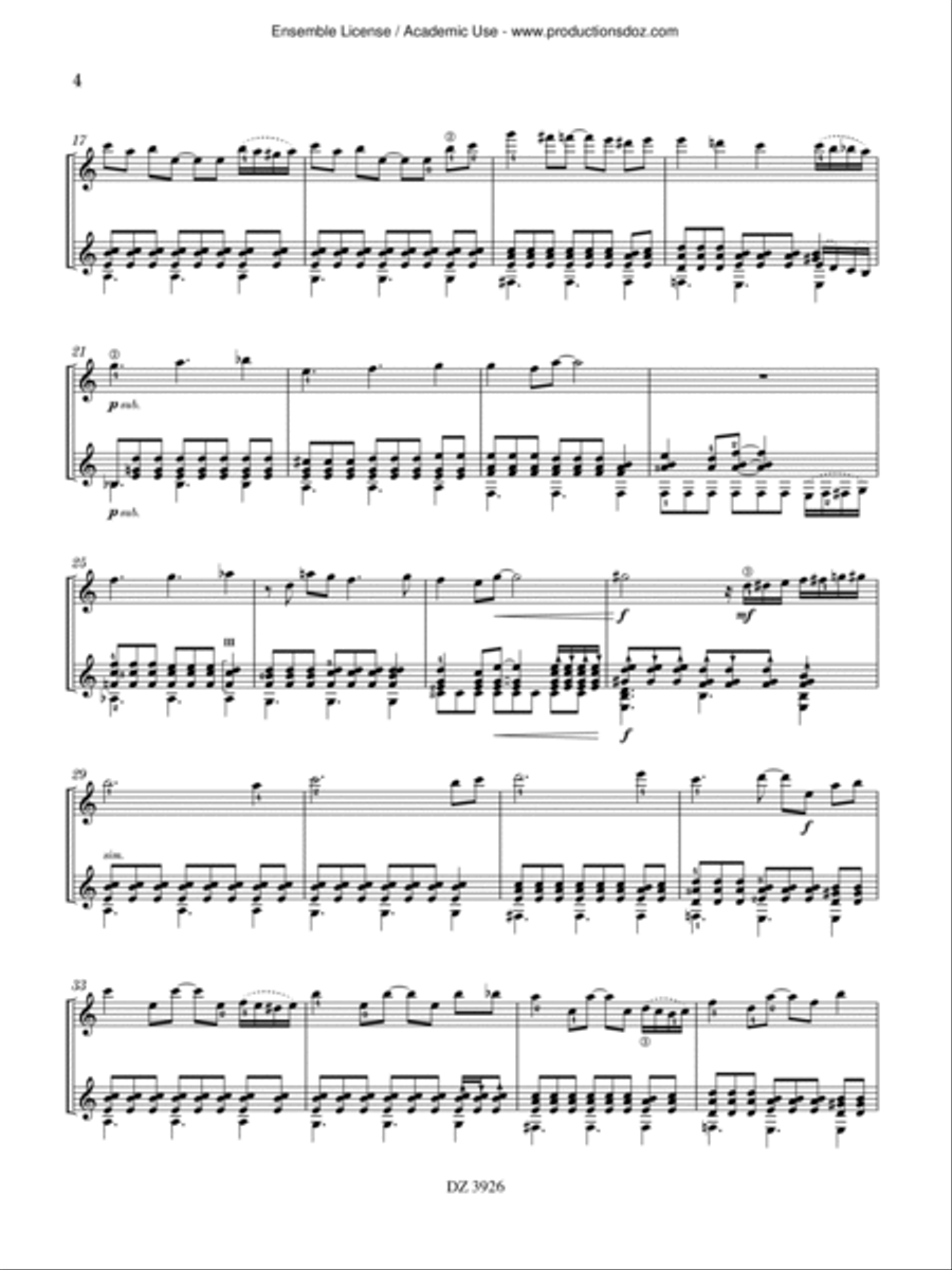 Guitarras hermanas Classical Guitar scores gallery preview page 4