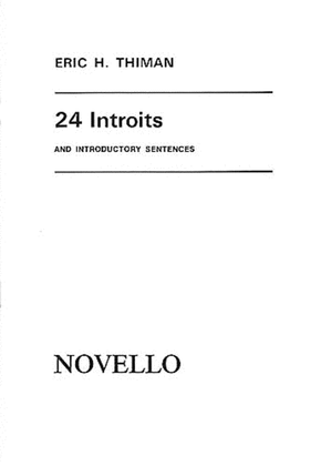 Book cover for 24 Introits and Introductory Sentences