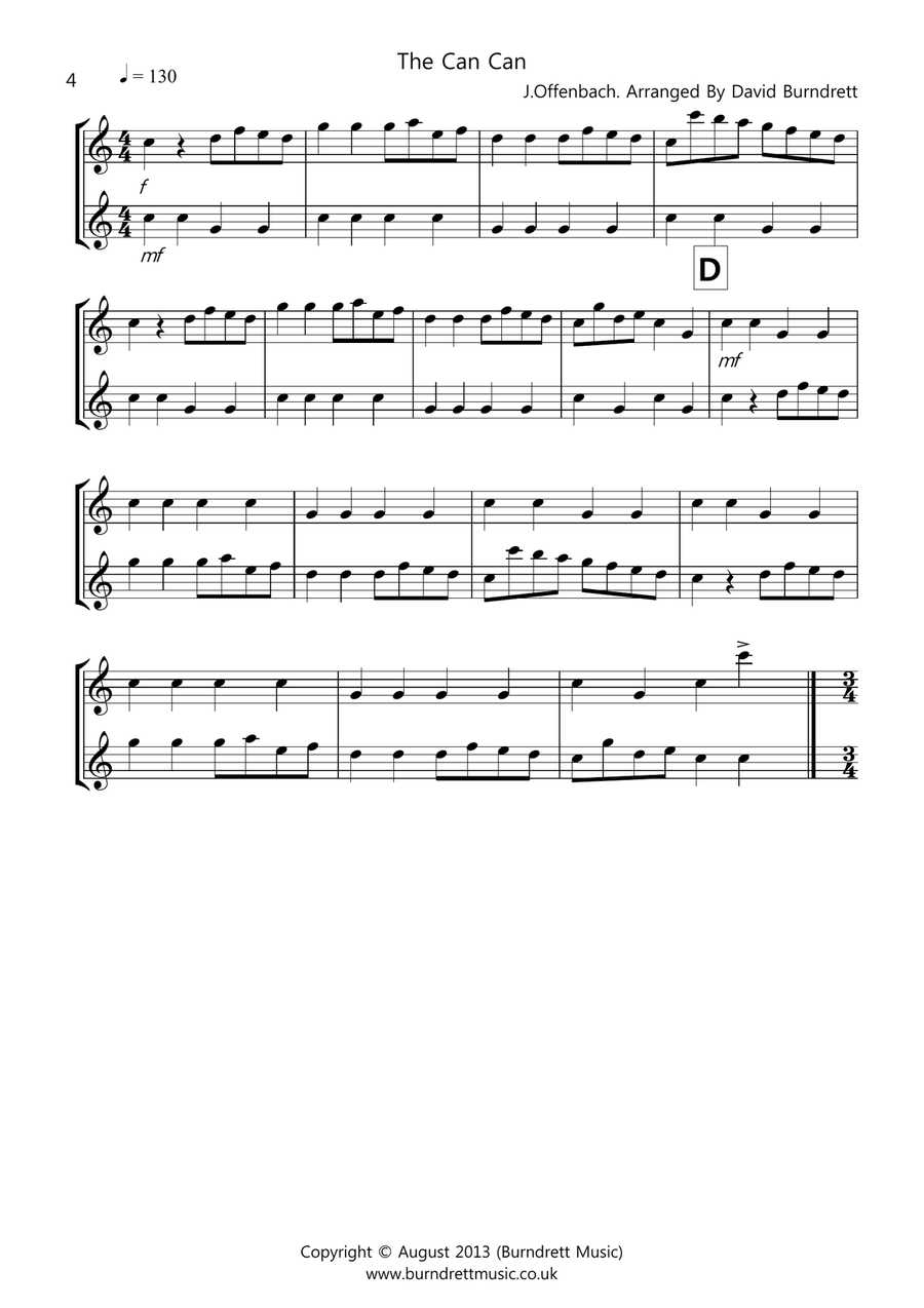 8 Duets for Flute And Oboe Woodwind Duet scores gallery preview page 4