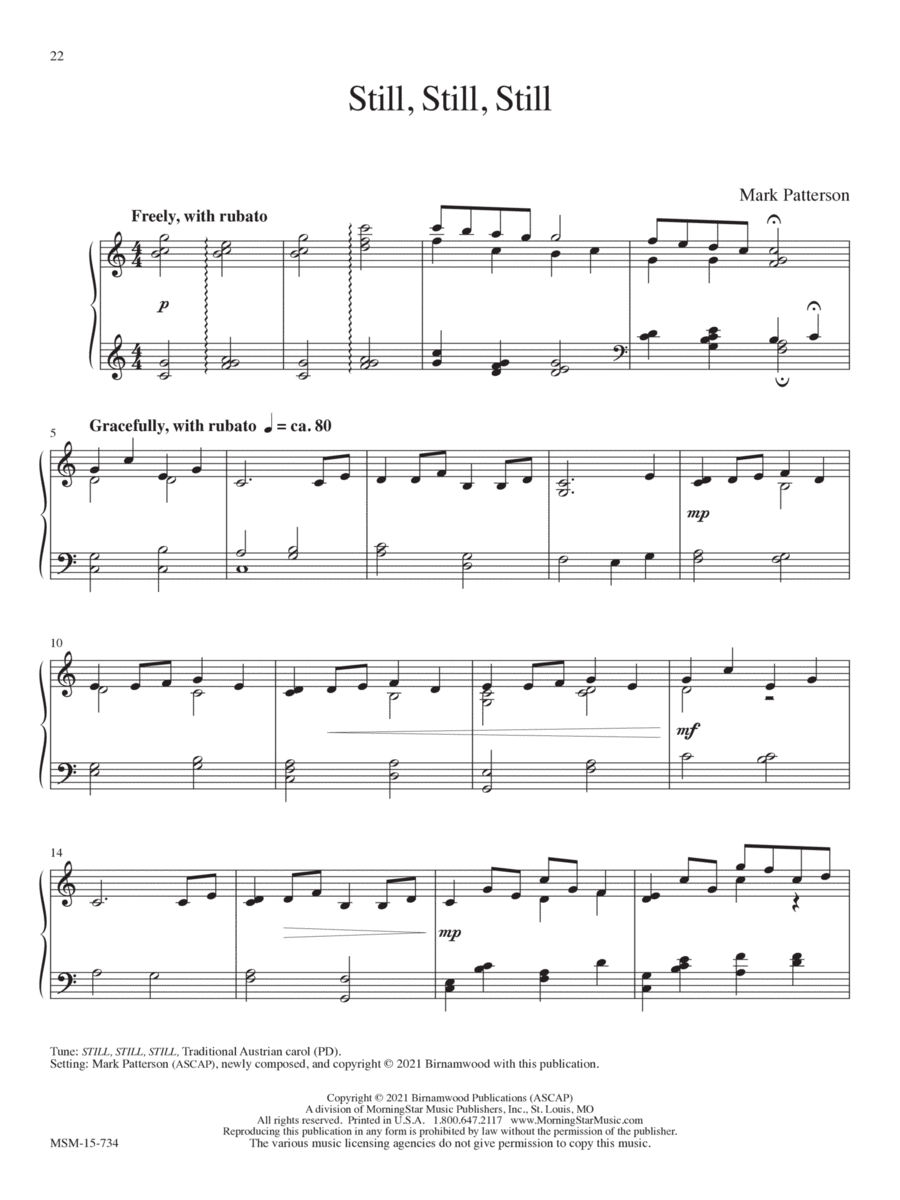 Still, Still, Still Piano Solo scores gallery preview page 1