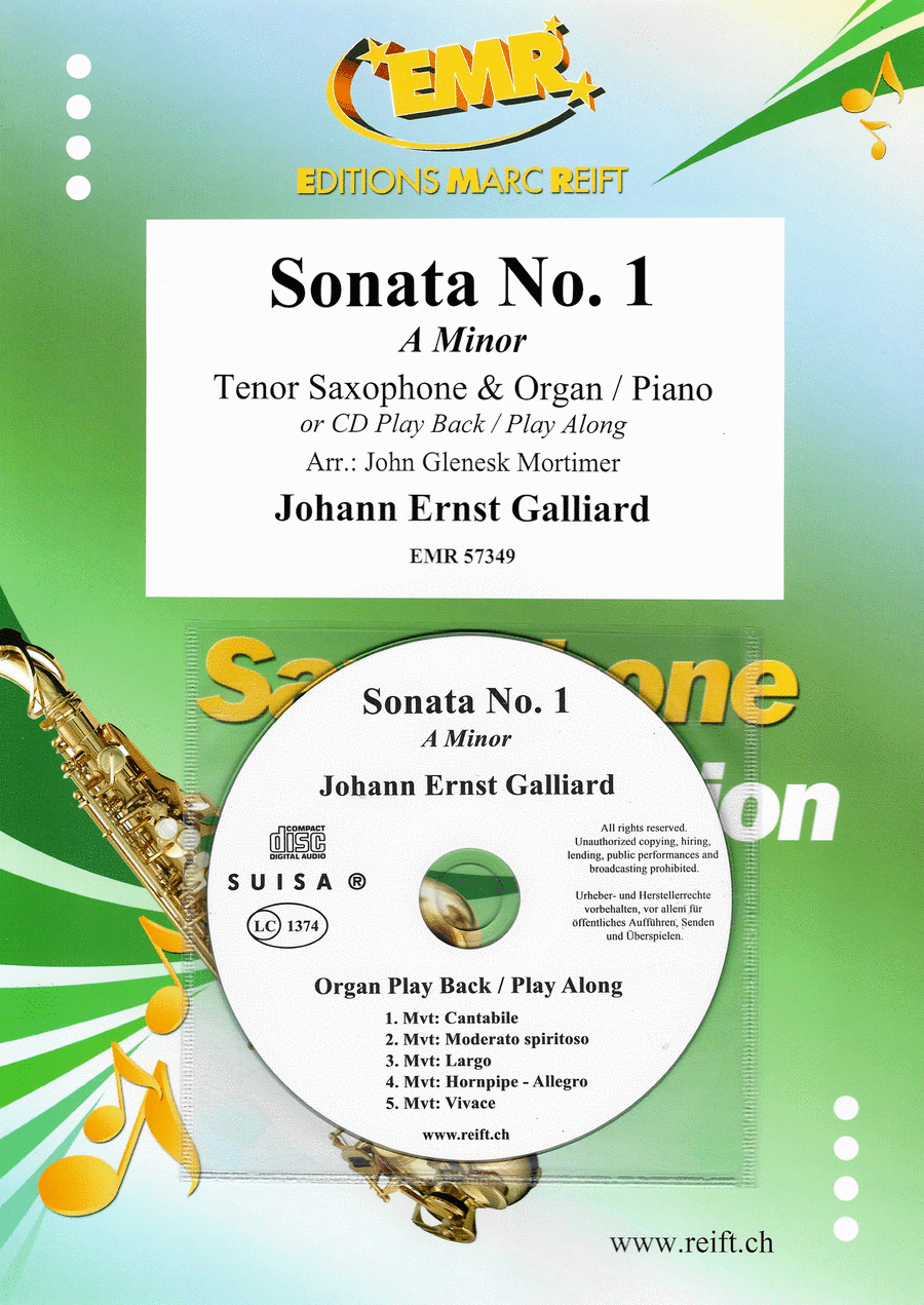 Sonata No. 1 Tenor Saxophone scores gallery preview page 1