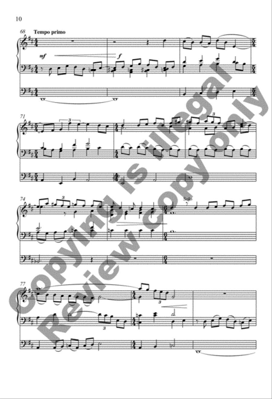 All Creatures of Our God and King (Now Let the Vault of Heaven Resound) 4-Part scores gallery preview page 10