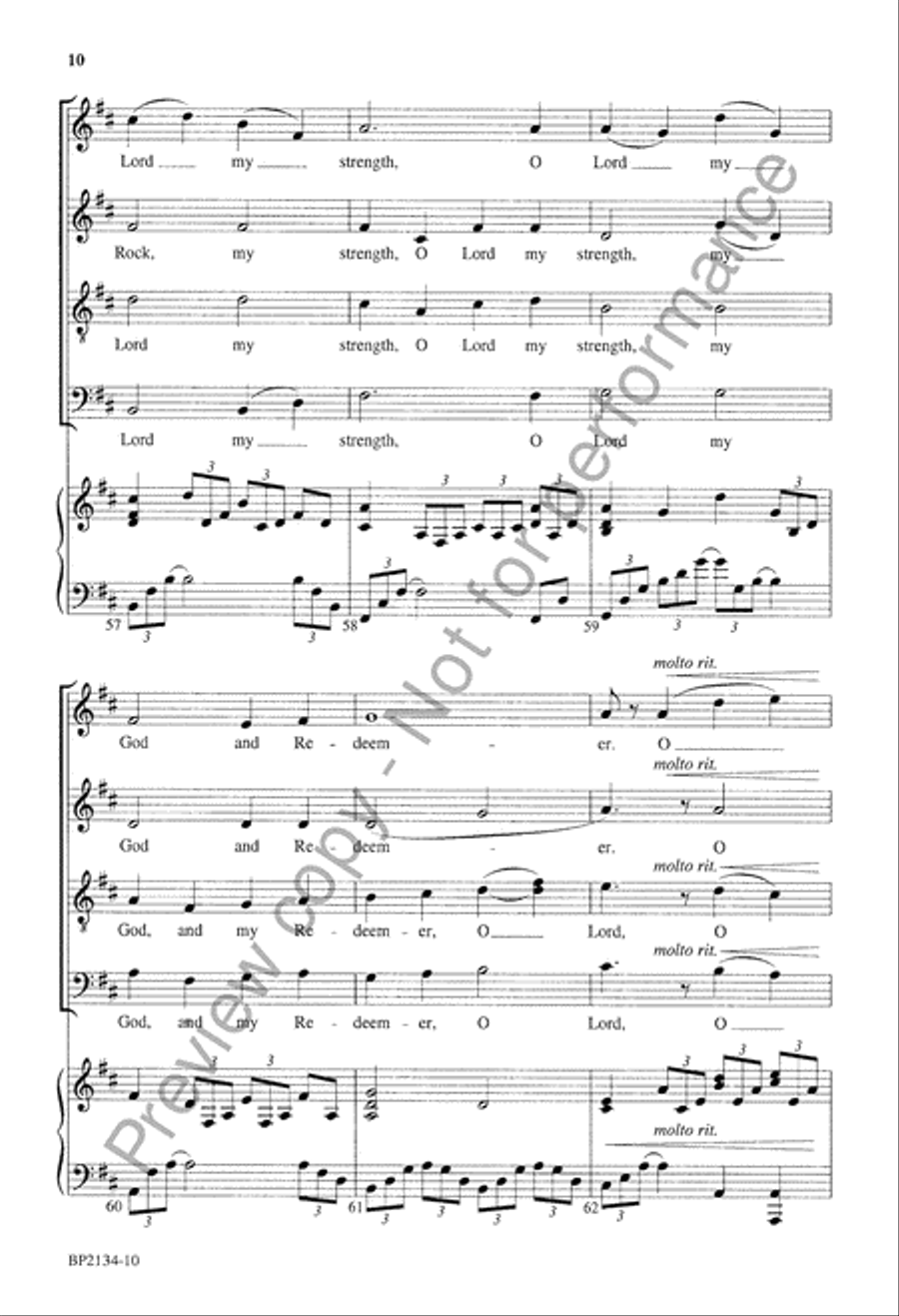The Meditations of My Heart 4-Part scores gallery preview page 11