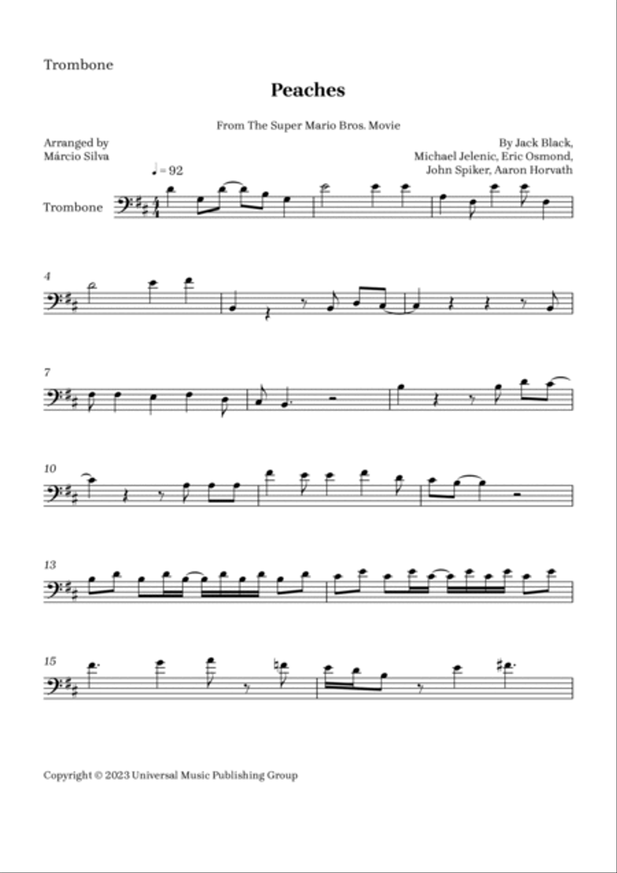 Peaches Piano scores gallery preview page 4