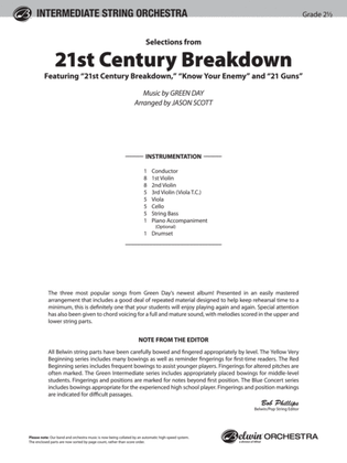 21st Century Breakdown, Selections from: Score