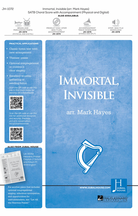 Immortal, Invisible, God Only Wise (SATB)