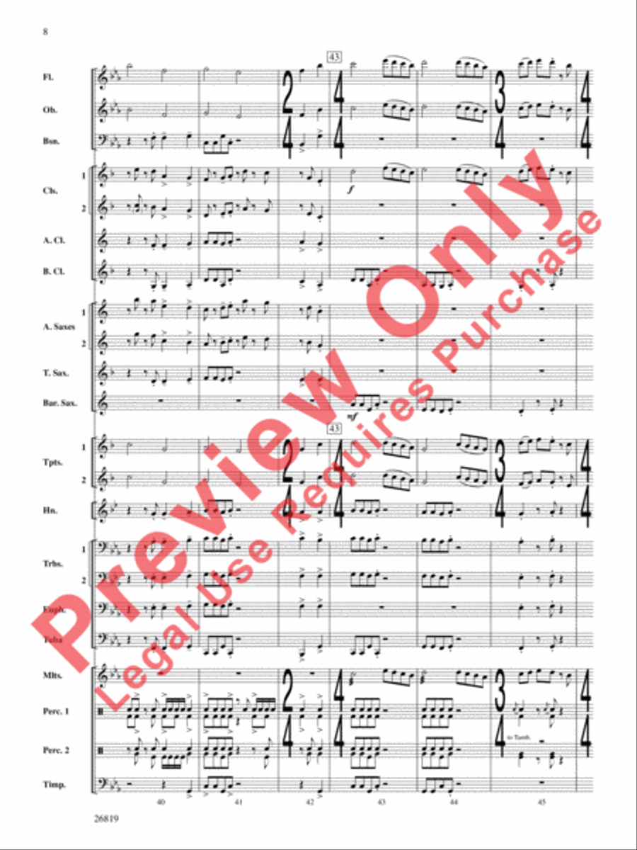 Algorhythms Concert Band scores gallery preview page 9