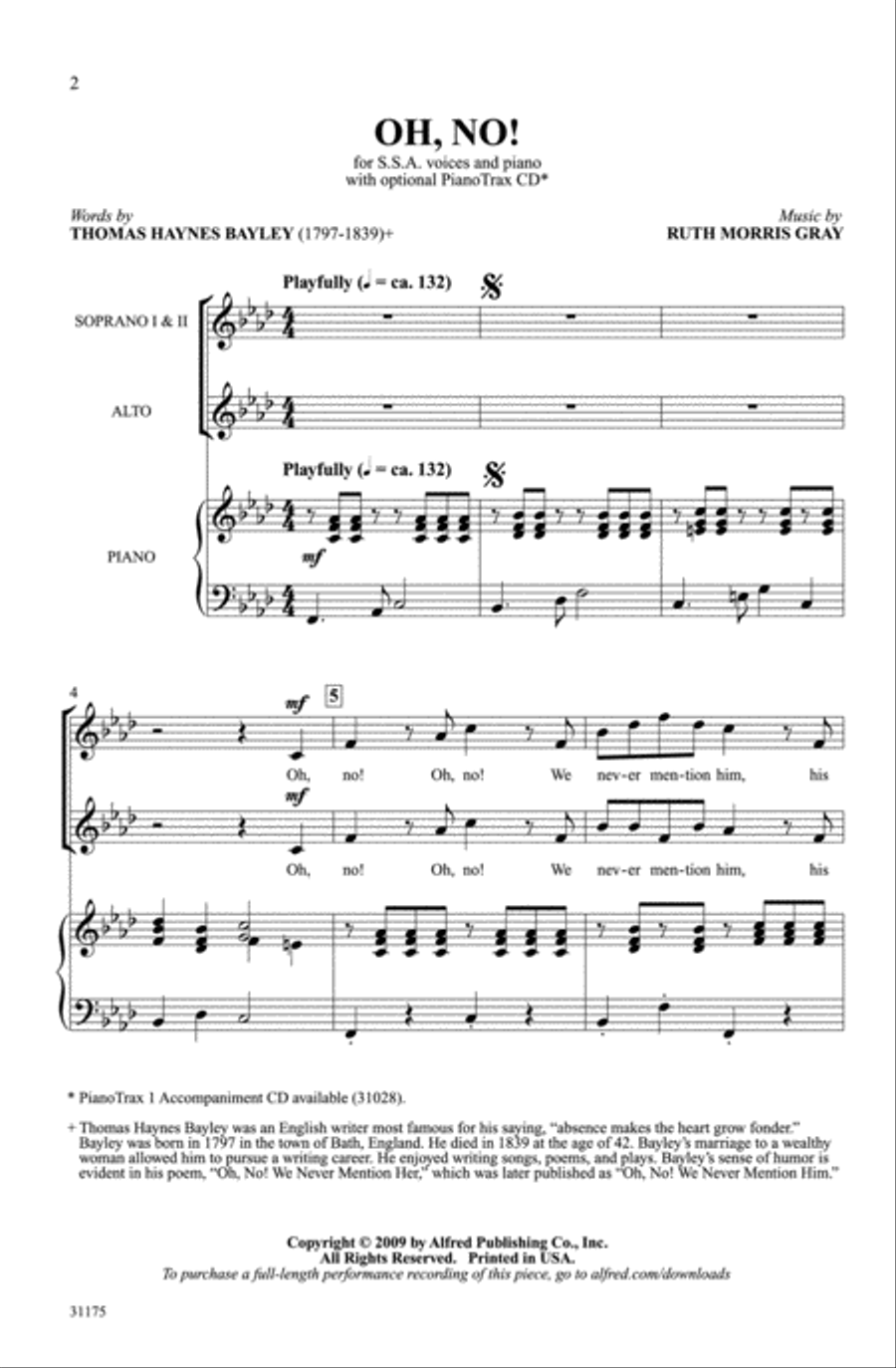 Oh, No! Women's Choir scores gallery preview page 2