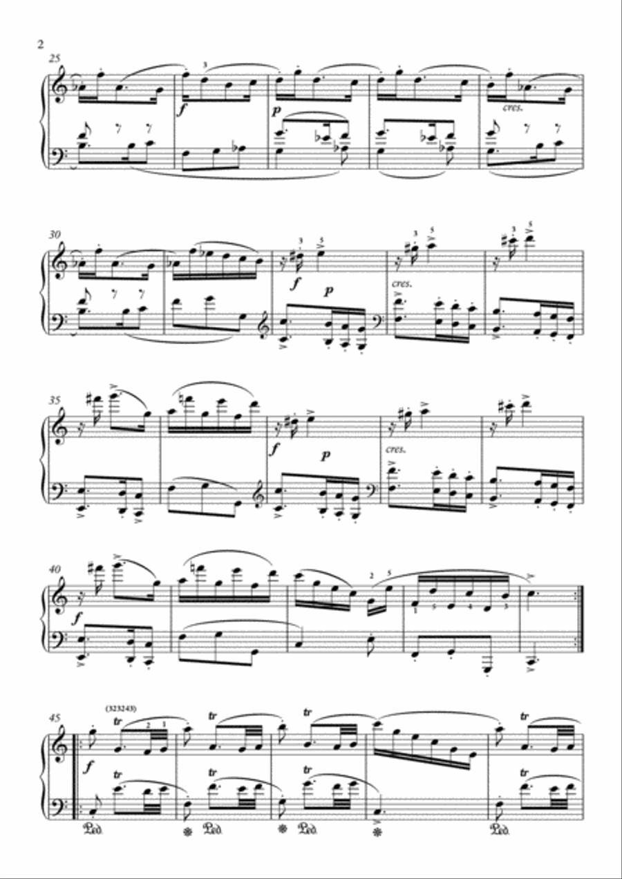 Scarlatti-Sonata in a-minor L.134 K.383(piano) Piano Solo scores gallery preview page 3