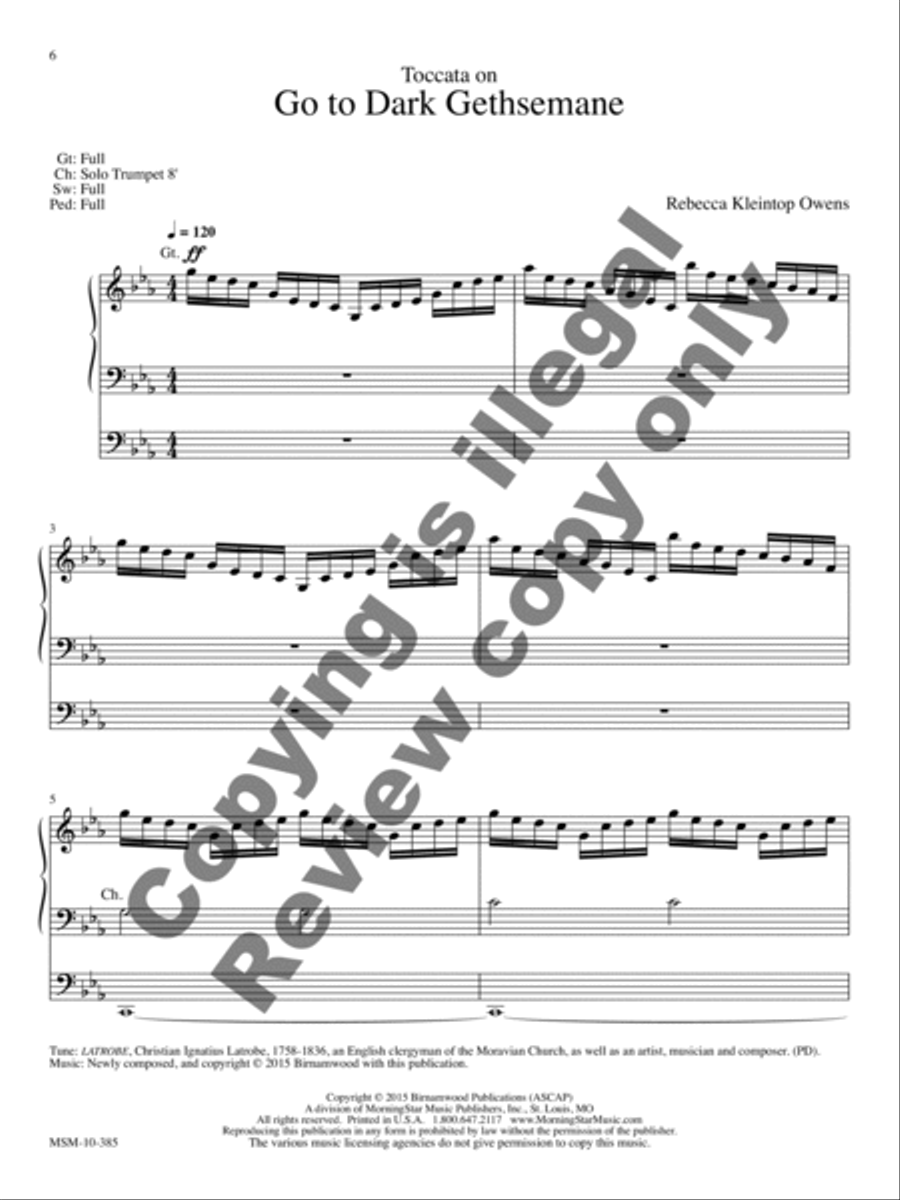Were You There: Three Organ Pieces for Lent Organ scores gallery preview page 5