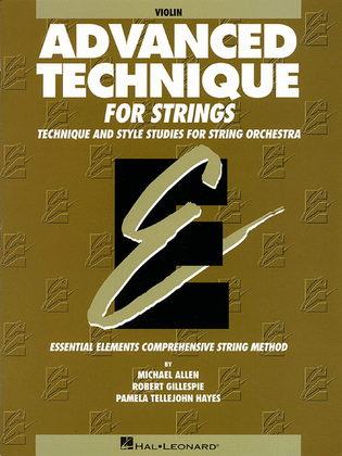 Book cover for Essential Elements: Advanced Technique for Strings - Violin (Violin)