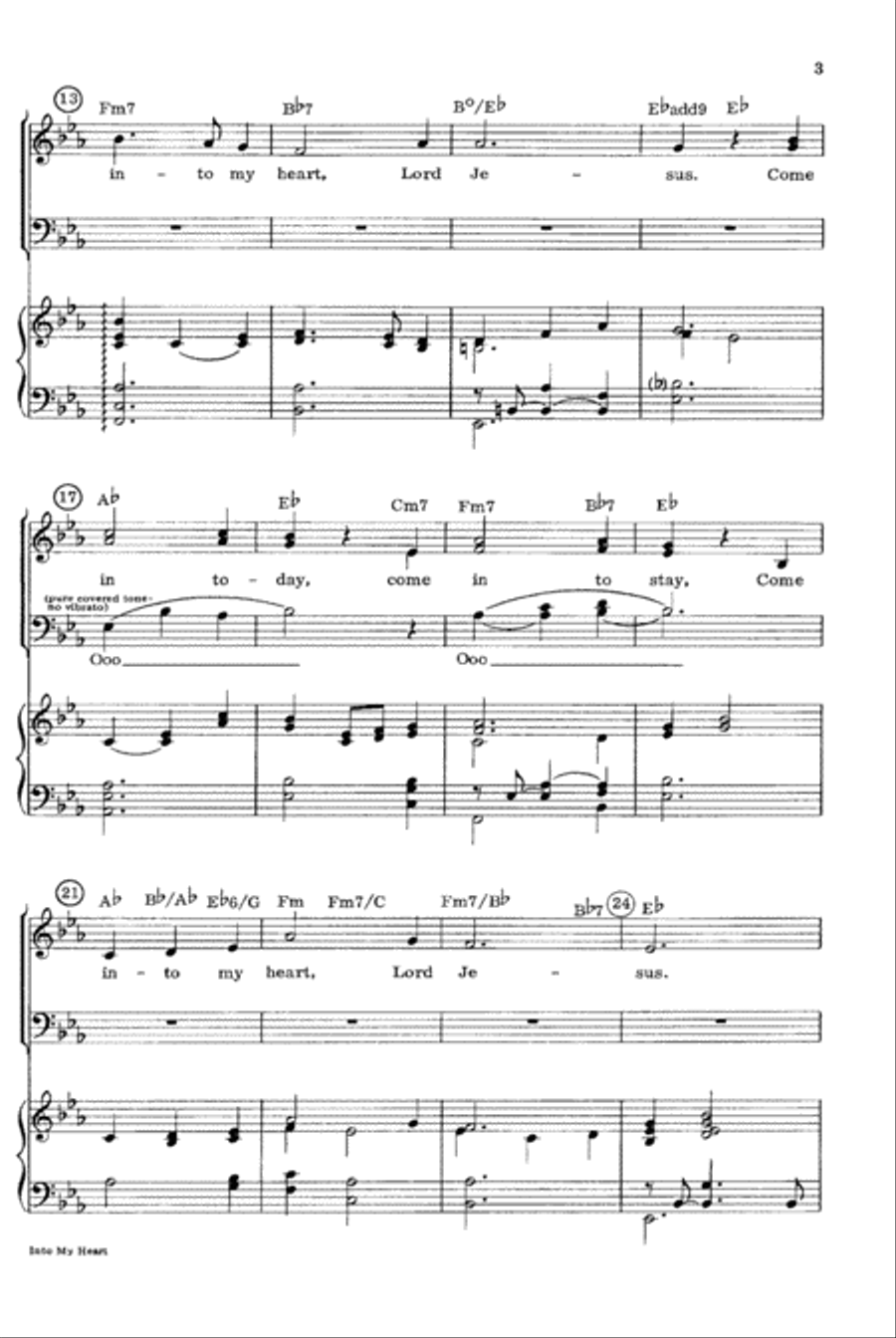 Into My Heart Into My Heart 4-Part scores gallery preview page 3