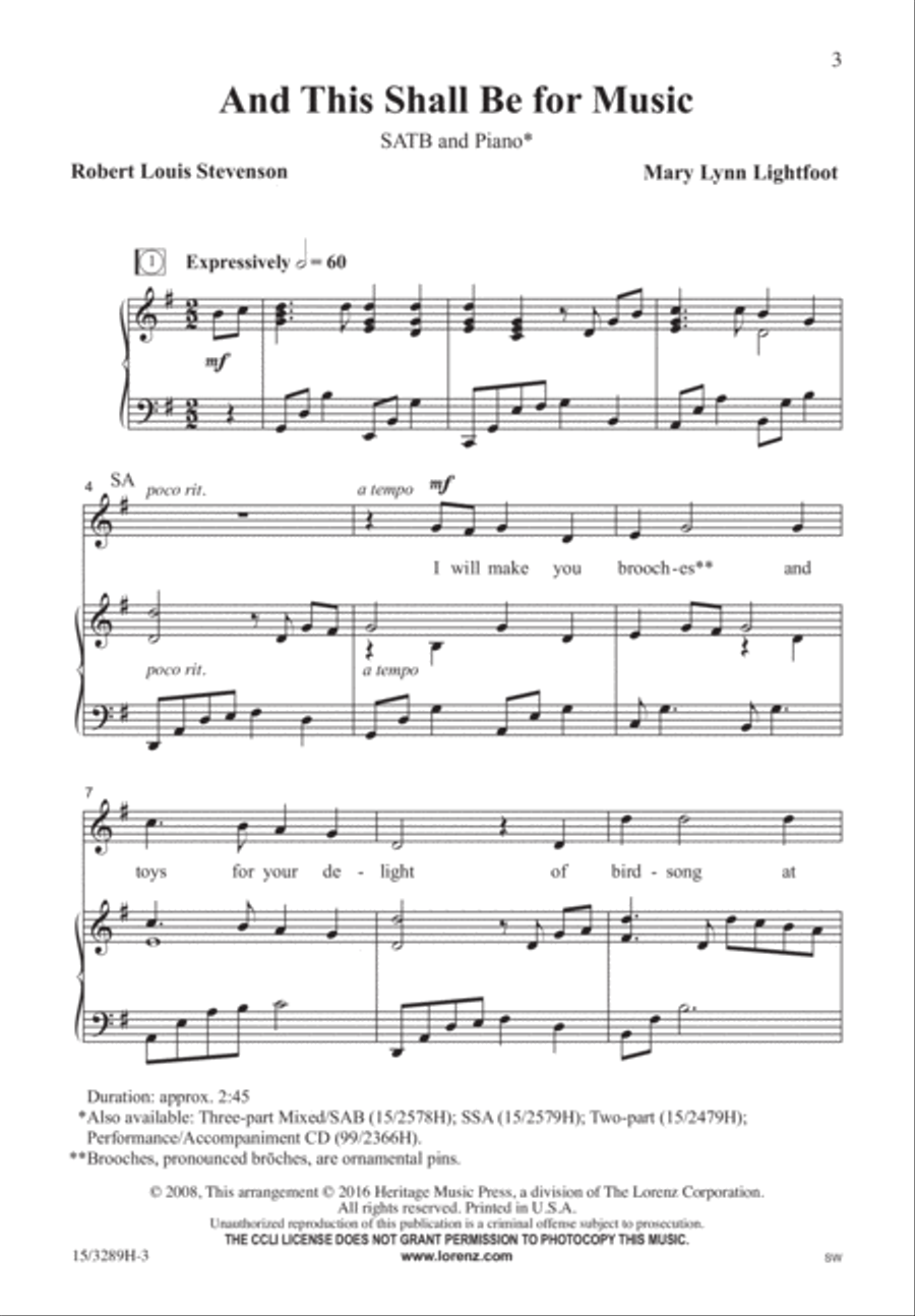 And This Shall Be For Music 4-Part scores gallery preview page 2